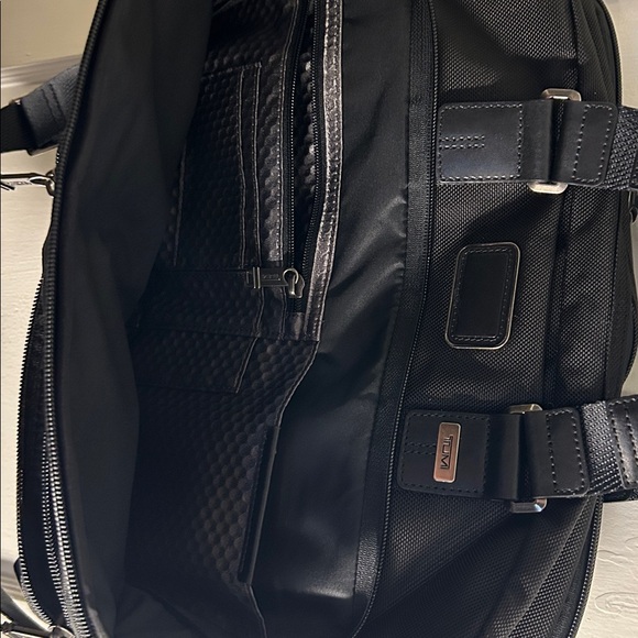 Tumi Alpha Bravo Briefcase Laptop Nylon Leather Black - Picture 6 of 13